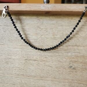 Black Beaded Bracelet